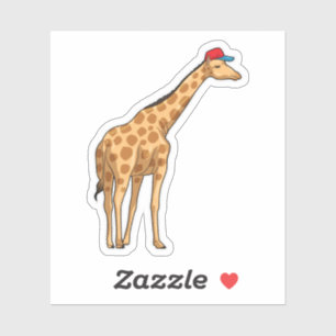 Sticker Casquette Giraffe