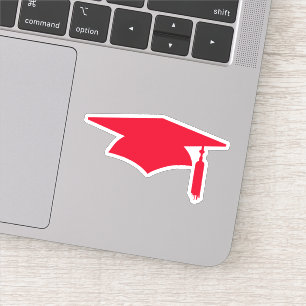 Sticker Casquette rouge avec Tassel