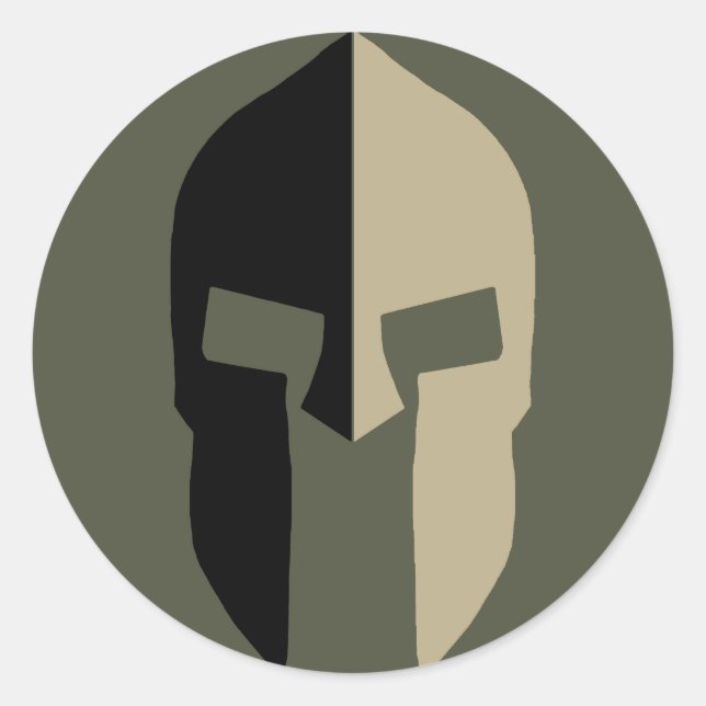 Sticker Casquette Scope, Casque Spartan - Style 2 (Devant)