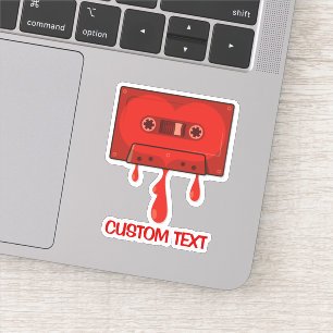 Sticker Cassette du Coeur Rouge