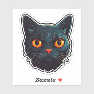 Sticker Cat noir Catitude conception graphique