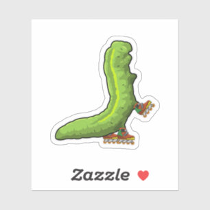 Sticker Caterpillar en Patinage en ligne avec Patins en li