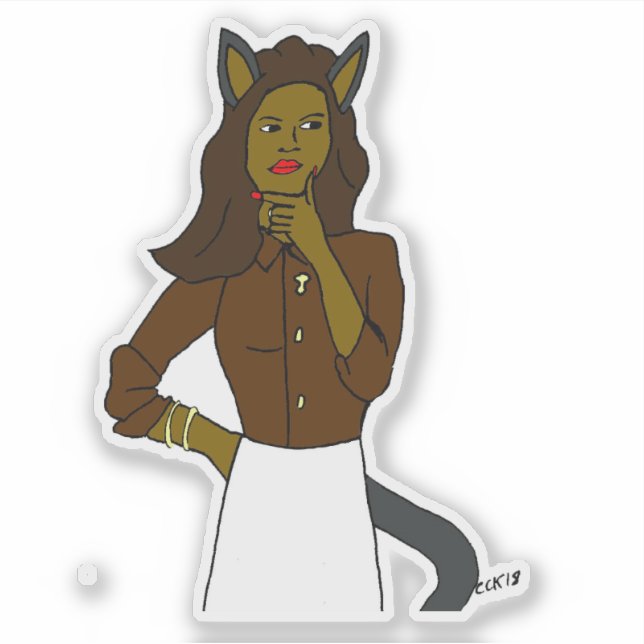 Sticker catgirl (Devant)