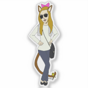 Sticker catgirl