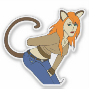 Sticker catgirl
