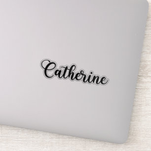 Sticker Catherine Nom - Calligraphie manuscrite