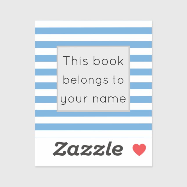 Sticker Ce livre appartient à (Feuille)