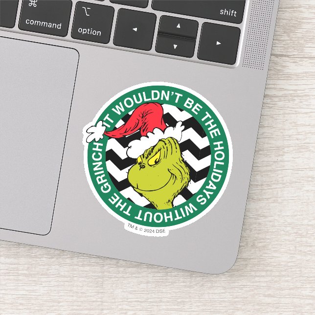 Sticker Ce ne serait pas les vacances sans Grinch (Détail)