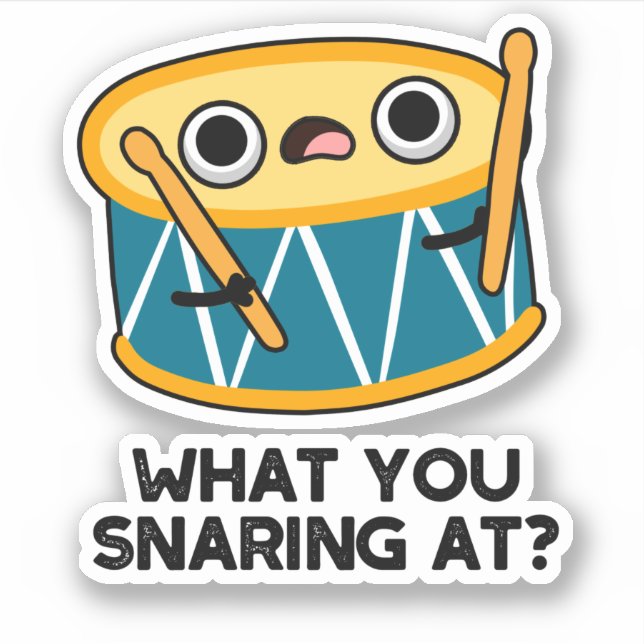 Sticker Ce que vous chantez à Funny Drummer Drum Pun (Devant)