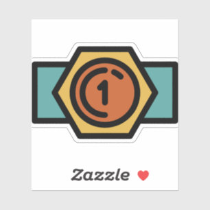 Sticker ceinture-championne