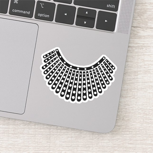 Sticker Célèbre RBG, Ruth Bader Ginsburg, Col RBG (Détail)