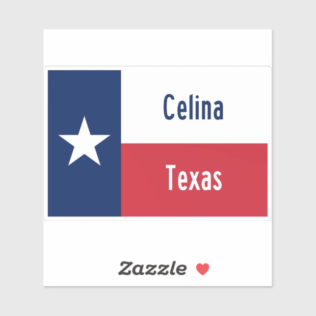 Sticker Celina Texas (Feuille)
