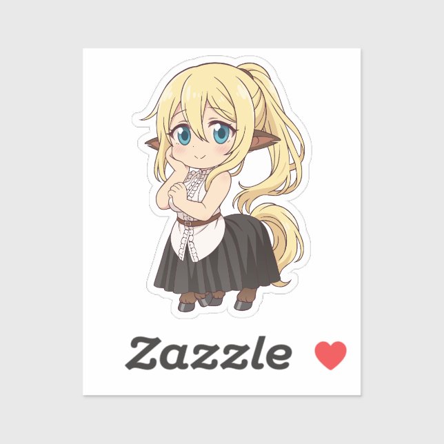 Sticker Centorea Shianus Chibi Monster Girl (Feuille)