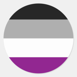Sticker Cercle Pride Asexuel
