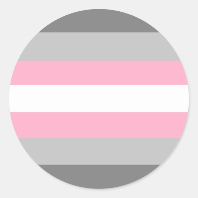 Sticker Cercle Pride Demigirl (Devant)
