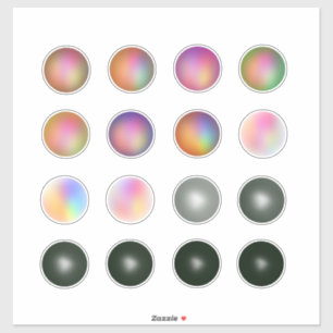 Sticker Cercles dégradés colorés