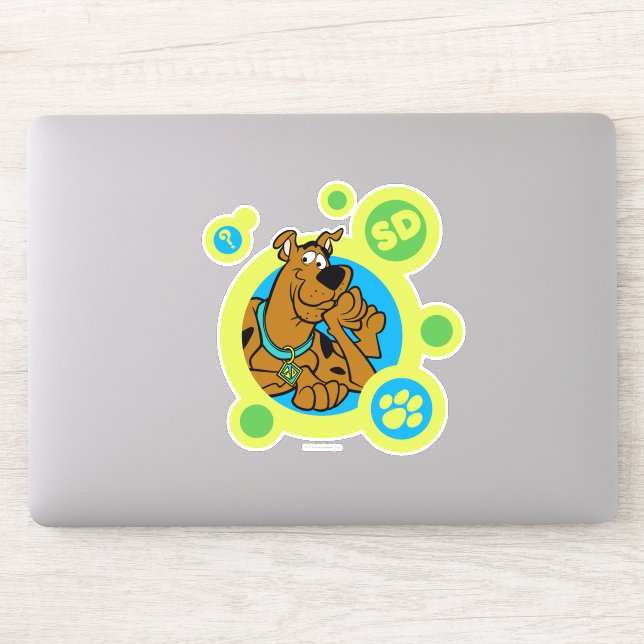 Sticker Cercles Scooby-Doo SD Badge (Ordinateur)