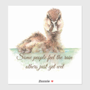 Sticker Certaines personnes sentent la pluie Citation insp
