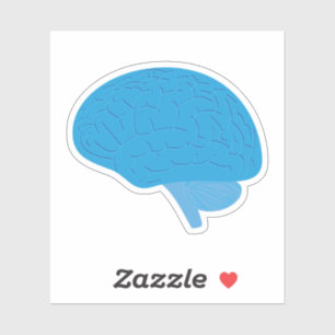Sticker Cerveau Bleu