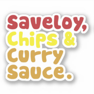 Sticker Cervelas, frites et sauce à cari