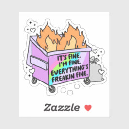 Sticker C'est bon Je vais bien Tout est Freakin Fine Stick