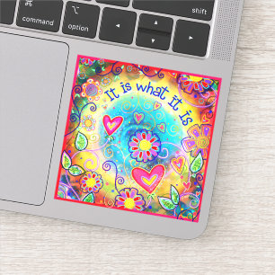Sticker C'est ce qu'il est Fun Flowers Inspirivity tendanc