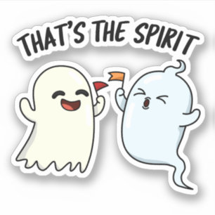 Sticker C'est l'esprit drôle Halloween jeu de fantômes
