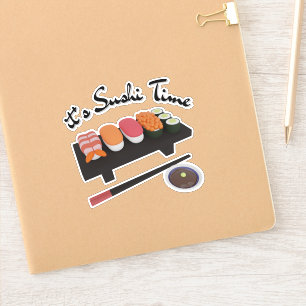 Sticker C'est l'heure du sushi, sushi