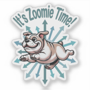 Sticker C'est l'heure Zoomie Bulldog