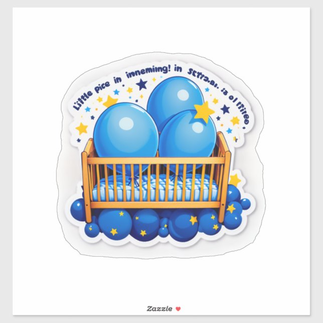Sticker C'est un garçon !" (Spécifique au sexe - Garçon) (Feuille)