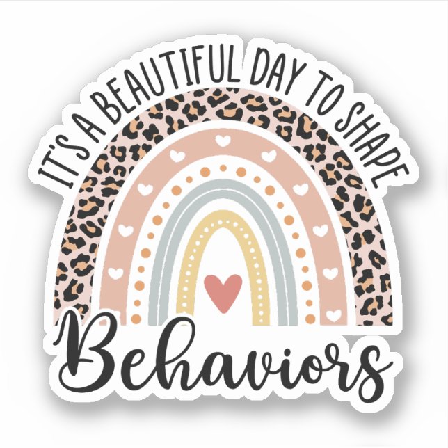 Sticker C'est une belle journée pour façonner les comporte (Devant)