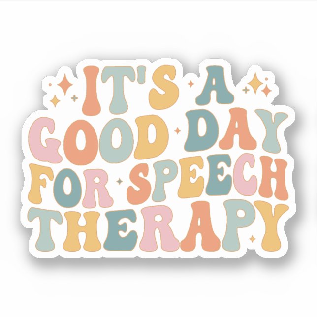 Sticker C'est une bonne journée pour la thérapie vocale ca (Devant)