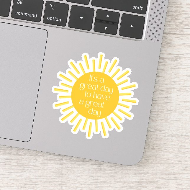 Sticker C'est une grande journée de bonne positivité (Détail)