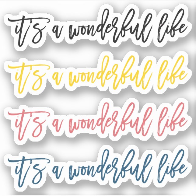 Sticker C'est une vie magnifique (Devant)