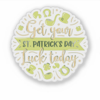 Sticker C'est votre journée de chance, Saint-Patrick essen