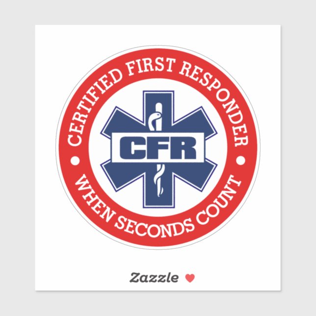 Sticker CFR (premier répondant certifié) (Feuille)