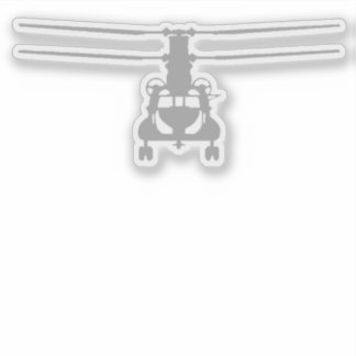 Sticker CH-47 Chinook Vue frontale gris