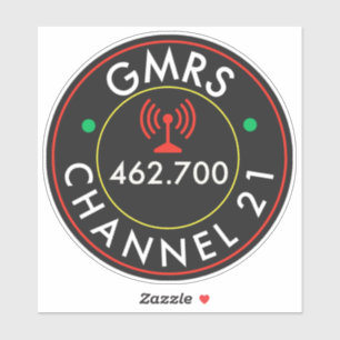 Sticker Chaîne radio GMRS 21