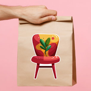 Sticker Chaise de salle à manger rétro