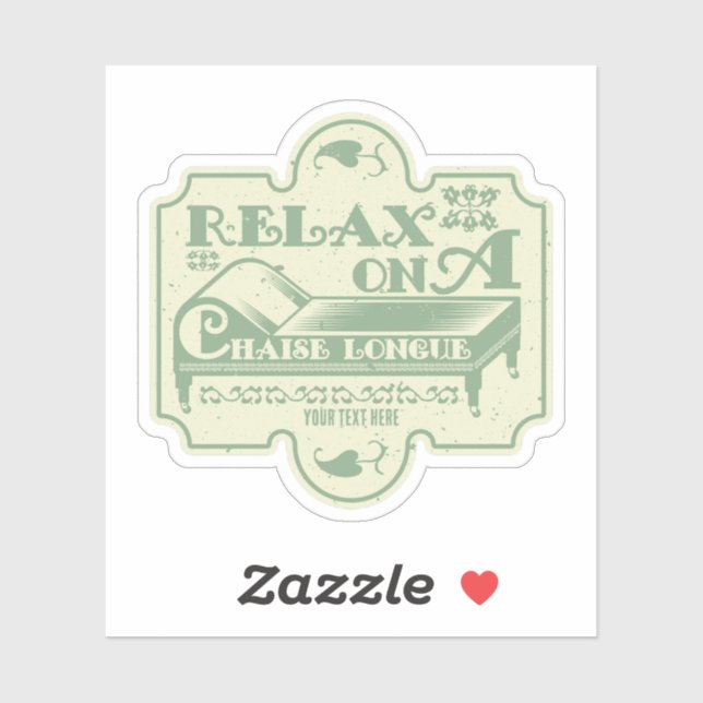 Sticker Chaise Longue (Feuille)