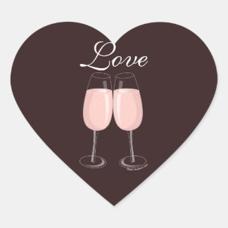 Sticker Champagne Rose
