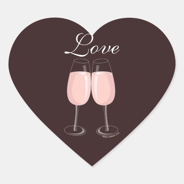 Sticker Champagne Rose (Devant)