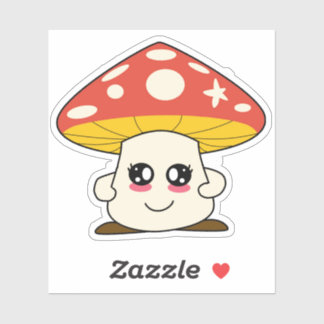 Sticker champignon mignon