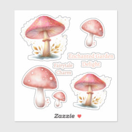 Sticker Champignons Enchantés Blush Whimsical Nouvelle adr
