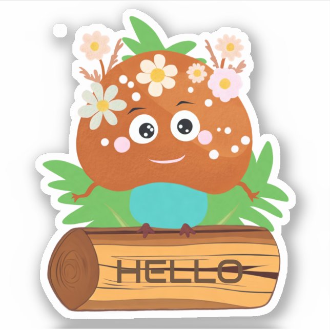 Sticker Champignons mignons (Devant)