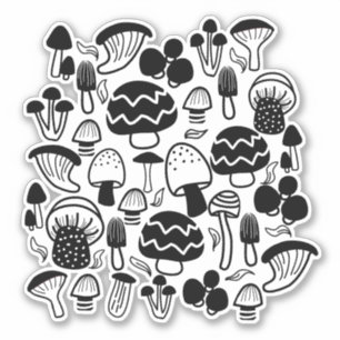 Sticker Champignons noirs