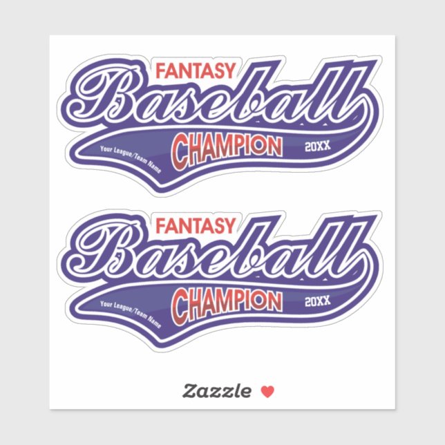 Sticker Champion de baseball Imaginaire (Feuille)