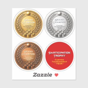 Sticker Championnat de Beer Pong à 4x Médailles
