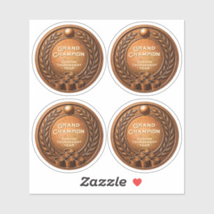 Sticker Championnat du Tournoi de Beer Pong Médaille de Br