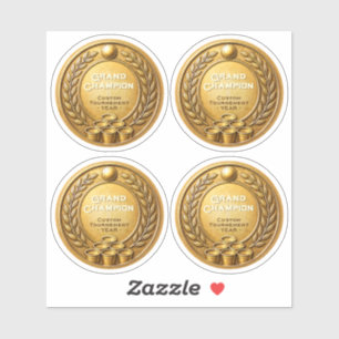 Sticker Championnat du Tournoi de Beer Pong Médaille d'Or